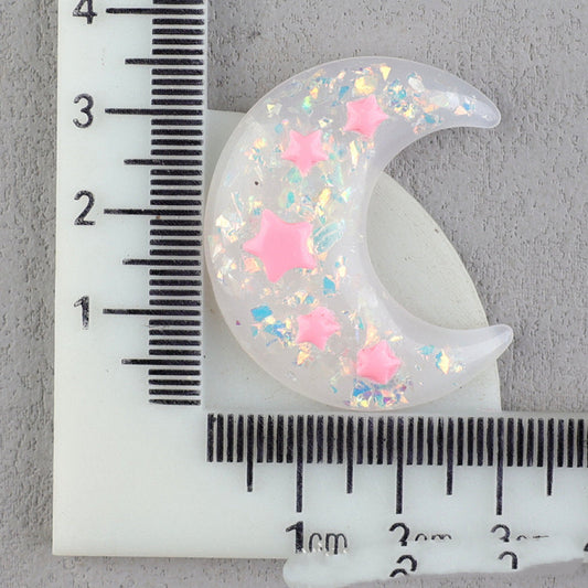 【A169】Bicolor Gliter Moon