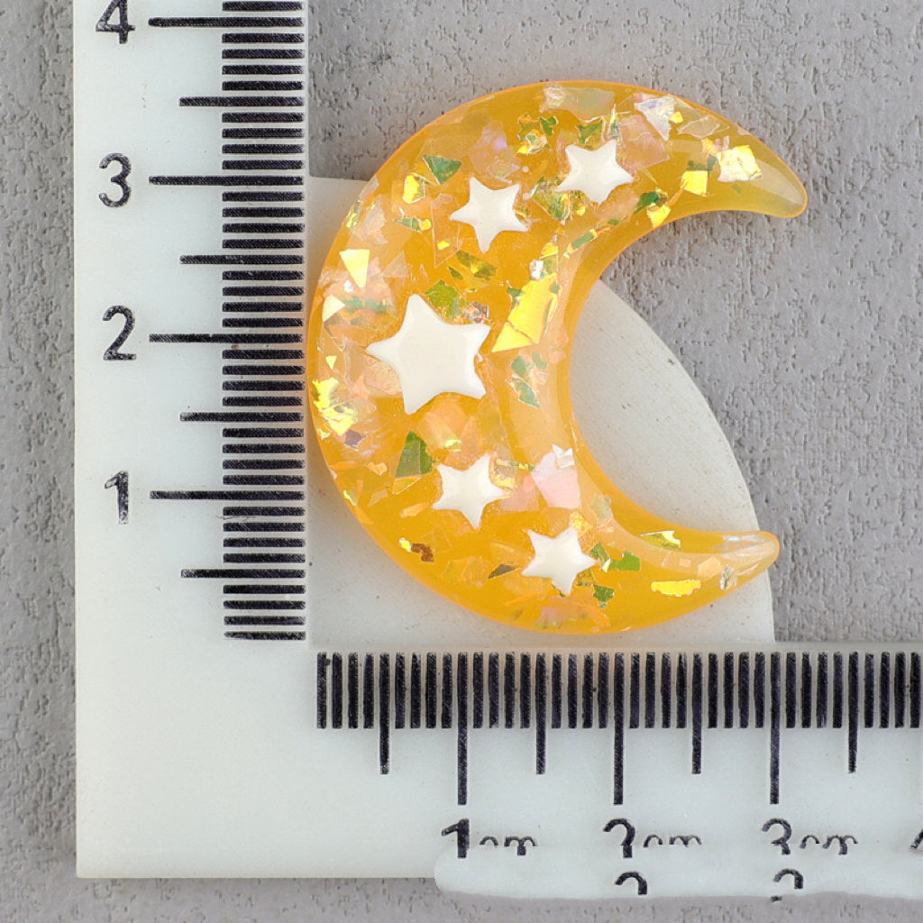 【A169】Bicolor Gliter Moon