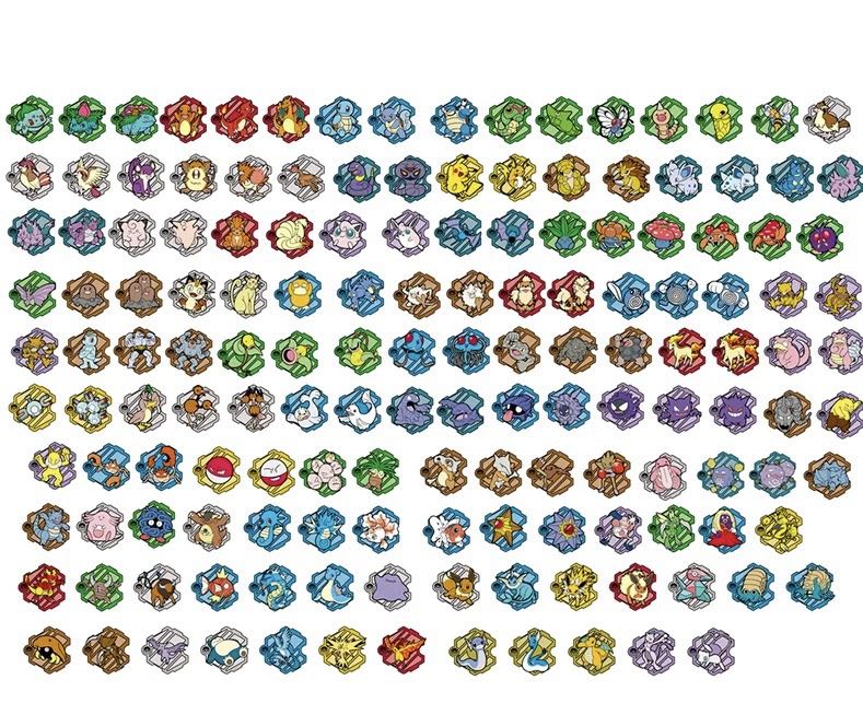 Pokémon Puzzle Refrigerator Magnet Series Blind Bags
