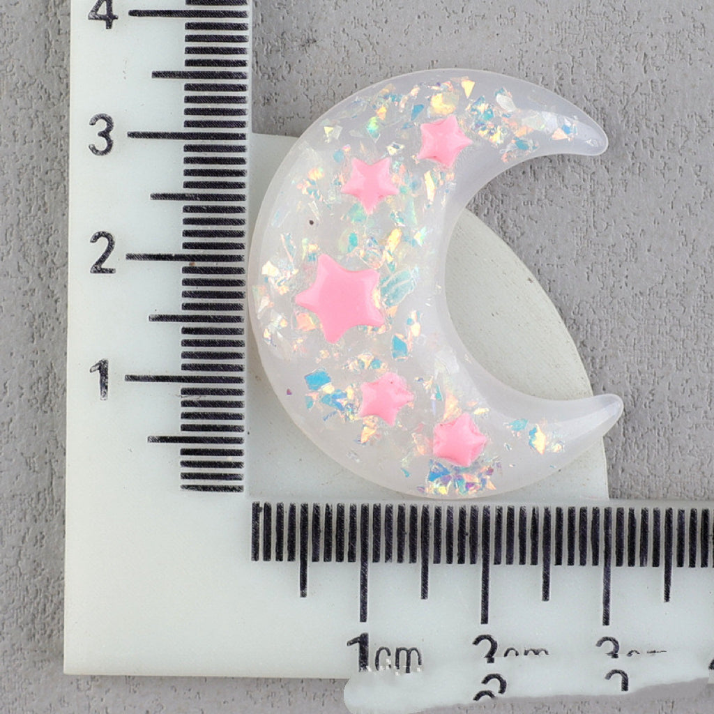 【A169】Bicolor Gliter Moon