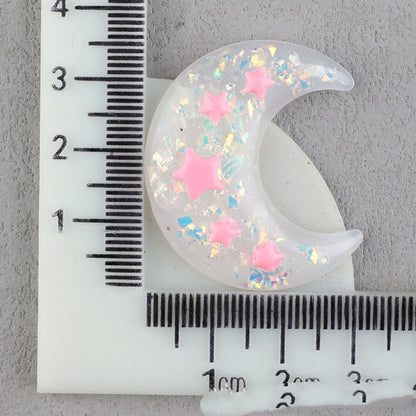 【A169】Bicolor Gliter Moon