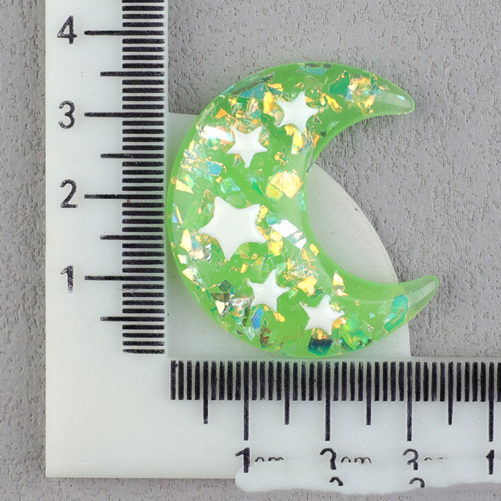 【A169】Bicolor Gliter Moon