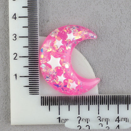 【A169】Bicolor Gliter Moon