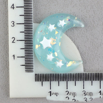 【A169】Bicolor Gliter Moon