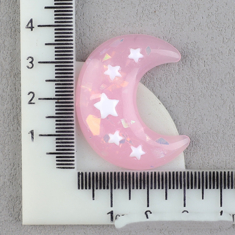 【A169】Bicolor Gliter Moon