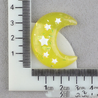 【A169】Bicolor Gliter Moon