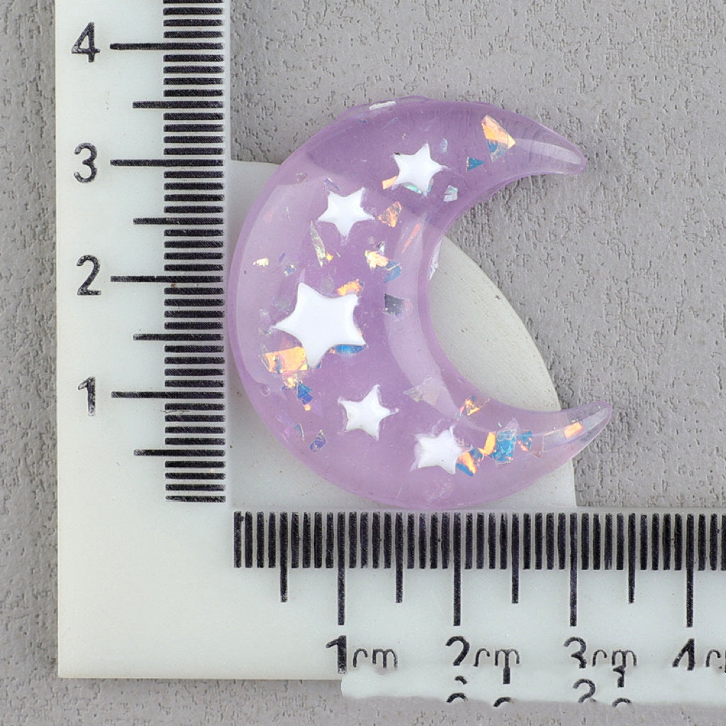 【A169】Bicolor Gliter Moon