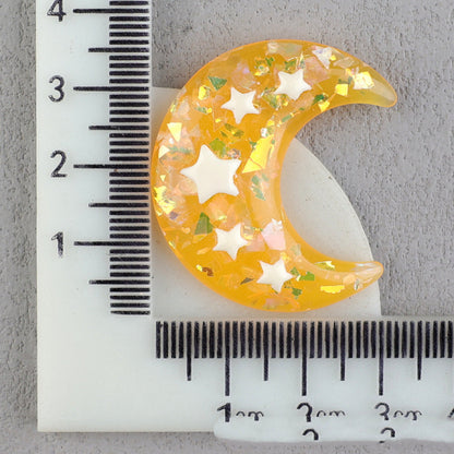 【A169】Bicolor Gliter Moon