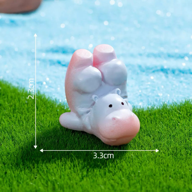【A195】Cartoon Hippopotamus Action Figure（Color Board）-Blind Bag Series