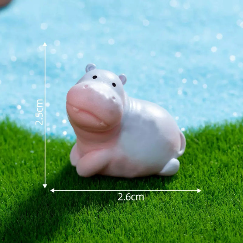 【A195】Cartoon Hippopotamus Action Figure（Color Board）-Blind Bag Series