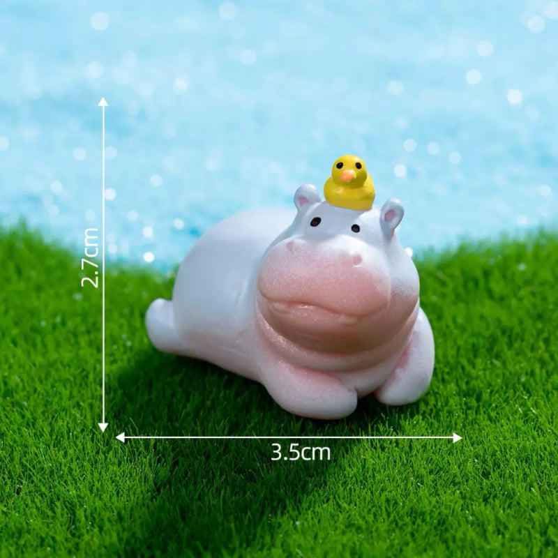 【A195】Cartoon Hippopotamus Action Figure（Color Board）-Blind Bag Series