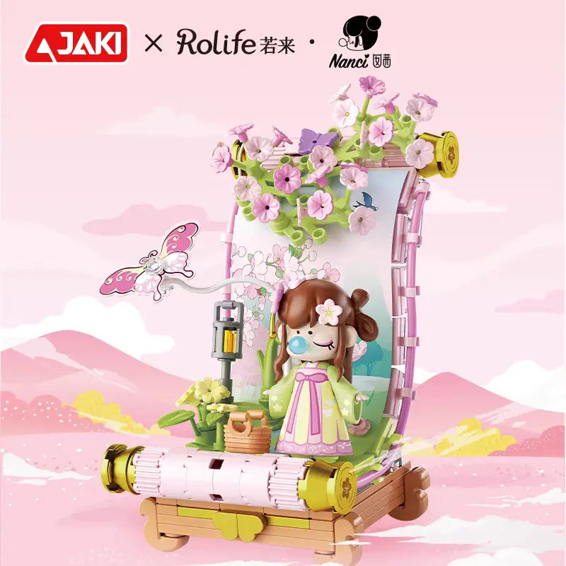 【Pre-Order 】NANCI-The Four Seasons Scroll Building Blocks Diy Gift Box(Direct Buy)