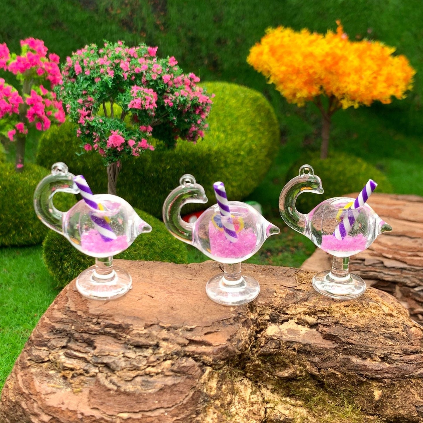 【A133】Luminous Flamingo Juice Glass-Blind Bag Series
