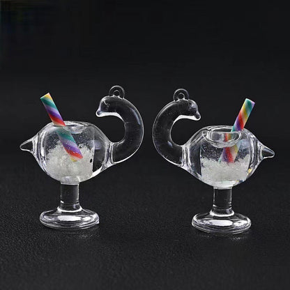 【A133】Luminous Flamingo Juice Glass-Blind Bag Series