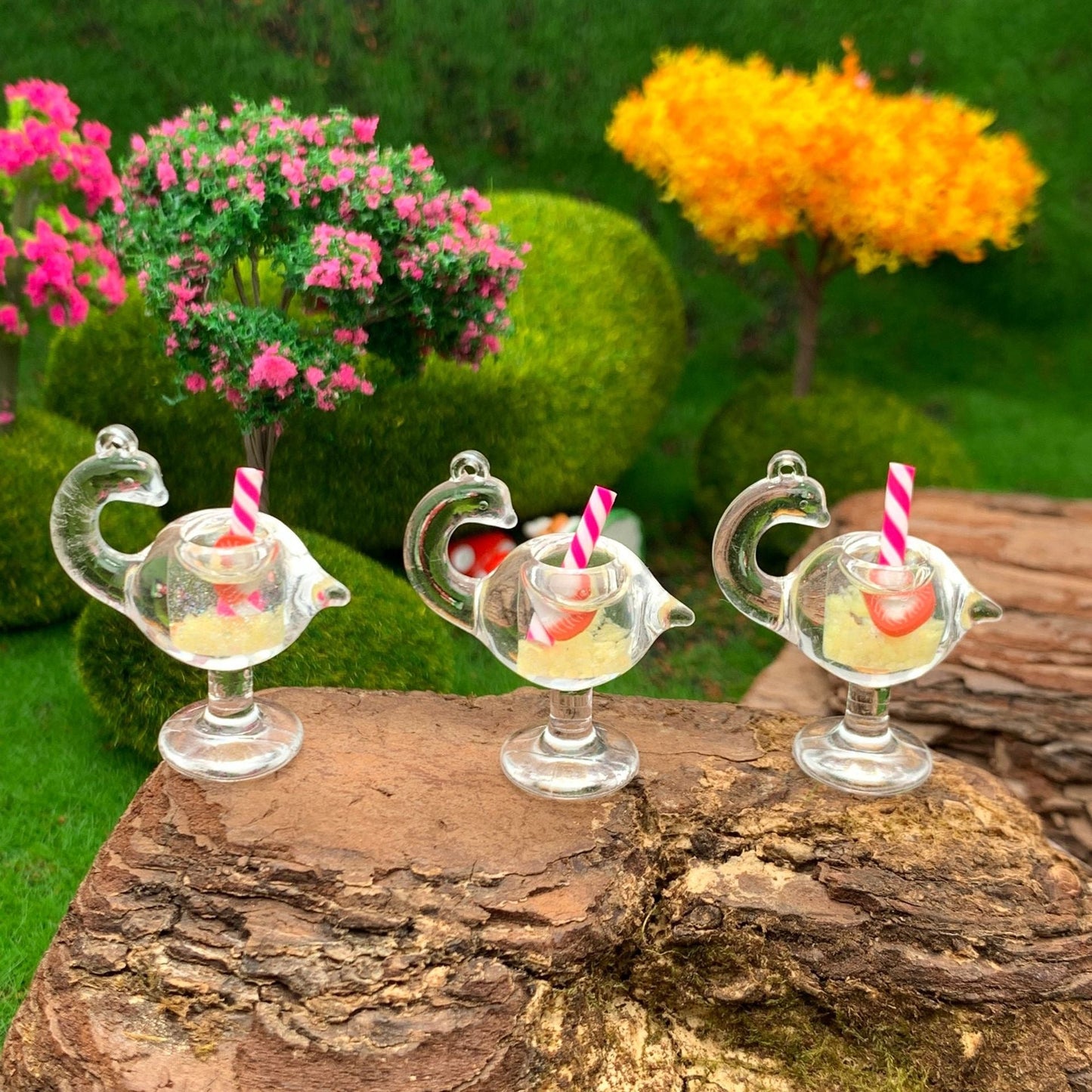 【A133】Luminous Flamingo Juice Glass-Blind Bag Series